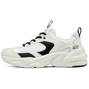 Skechers DLITES износостойкие и легкие низкие массивные кроссовки женские white black