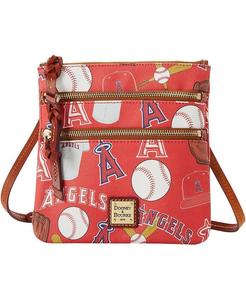 Женская сумка через плечо Los Angeles Angels Game Day с тройной молнией Dooney & Bourke, красный