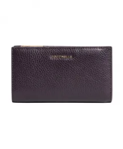 Мягкий металлический кошелек Coccinelle, фиолетовый