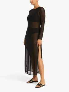 Платье Sea Level Mesh Maxi, черный