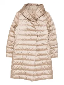 Стеганое длинное пальто Max Mara, нейтральный