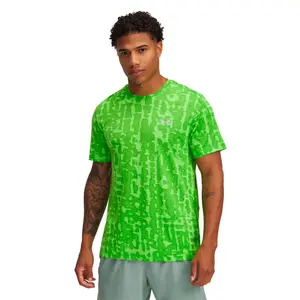 Футболка с коротким рукавом спортивная Under Armour Launch Printed, зеленый