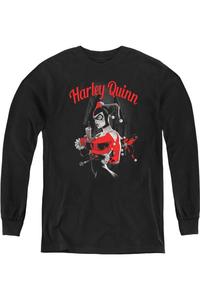 Детская футболка с длинным рукавом "Бэтмен" весна Gildan, черный