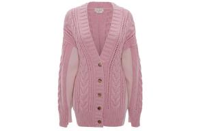 Alexander McQueen SS22 Вязаный свитер для женщин в розовом цвете