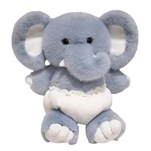 Бегущий слон динозавр плюшевая игрушка животное мягкая кукла высота 40см MAOGEGE