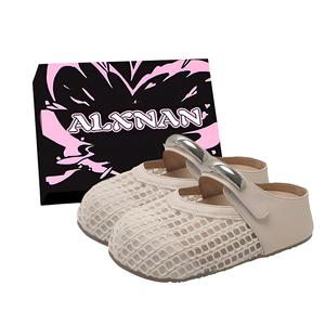 Женские сандалии с закрытым носком, противоскользящие Alxnan, Ecru