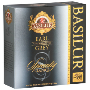 BASILUR Earl Grey- Черный цейлонский чай с маслом бергамота в пакетике, 100х2г х 3 шт. sarcia.eu