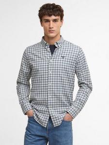 Финкл хлопковая рубашка регулярного кроя в клетку Barbour, Mineral Blue