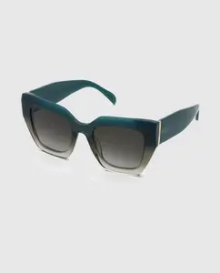 Женские квадратные солнцезащитные очки в градиентных ацетатных линзах Tous, зеленый