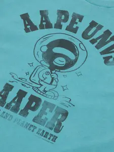 Футболка с графичным принтом Aape By A Bathing Ape, синий