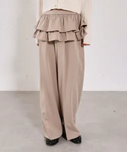 Брюки с оборками Archives, цвет Beige