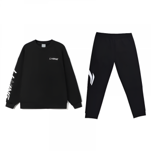 LiNing Повседневная спортивная одежда унисекс Черный+Черный