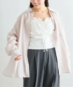 Льняная воздушная рубашка из хлопка U By Spick&Span, цвет Beige