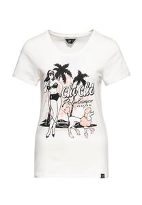 Футболка с принтом и винтажным принтом спереди чи-чи-бич пудель Queen Kerosin, белый