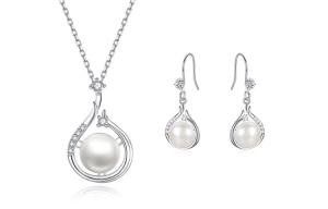 TRUE ME Серьги из серебра 925 пробы с жемчугом для женщин