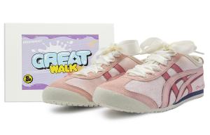 Onitsuka Tiger MEXICO 66 Удобные Кроссовки Низкие Унисекс Розовые Желтые