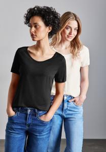 Базовая футболка Street One, кремовый