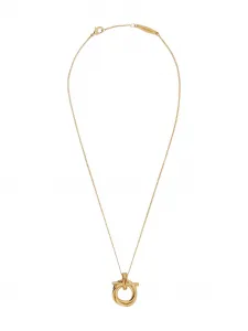 Ожерелье с кулоном Gancini Ferragamo, золотистый