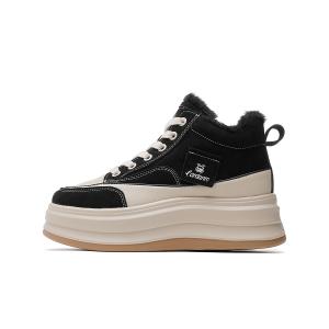 Ботильоны женские CARDANRO, Black Fleece-Lined