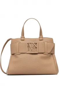 Сумка-тоут с ремнем Armani Exchange, бежевый