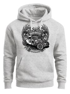 Толстовка Neverless Hot Rod, серый