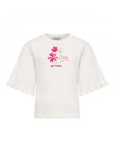Футболка из хлопка ETRO KIDS, белый