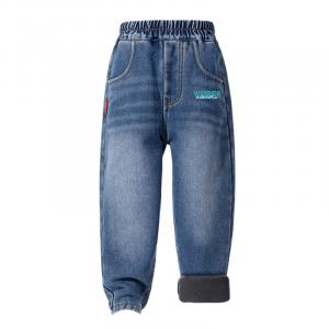 Детские джинсы Moderate WARRIOR, [fleece-lined]denim синий/h mint зеленый label k