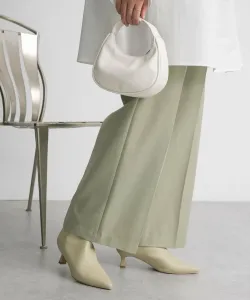 Ботильоны с острым носком из эластичной ткани Kbf, цвет Pistachio