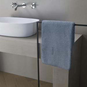 Банное полотенце Frette однотонное 70x140, голубой