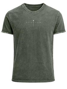 Neverless Футболка 'Spiritual Awareness' в оливковом цвете