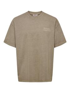 Футболка ONSAARAV LIFE коричневого цвета Only&Sons