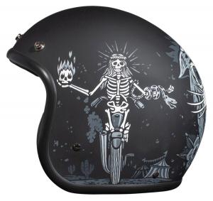 Открытый шлем Retro Ghost Rider DMD, мультиколор