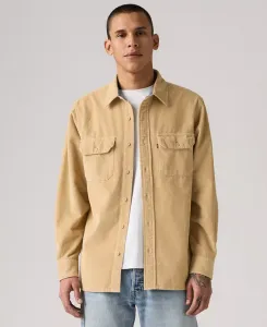 Мужская рубашка свободного кроя с длинными рукавами на пуговицах Levi'S, загар/бежевый