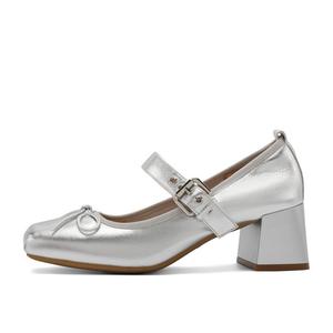 Туфли Мэри Джейн женские серебряный Belle, серебряный