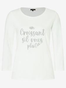 More & More Белая футболка с длинными рукавами