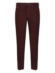 Хлопковые брюки чинос Slowear, коричневый