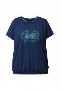 Ulla Popken Футболка для тренировок в цвете Night Blue, Azure