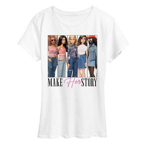 Футболка с принтом Women's make herstory Barbie, White