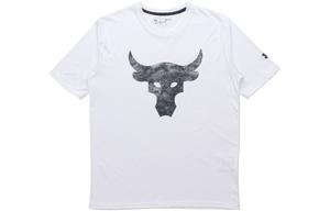 Футболка Under Armour Project Rock Brahma Bull, белый