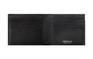 Кошелек из кожи коровы мужской черный MONTBLANC