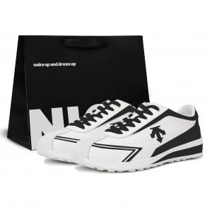 DESCENTE Спортивные устойчивые к истиранию низкие повседневные кроссовки Unisex Black White