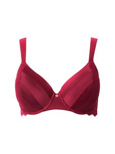 Бюстгальтер на косточках Ulla Popken, темно-красный