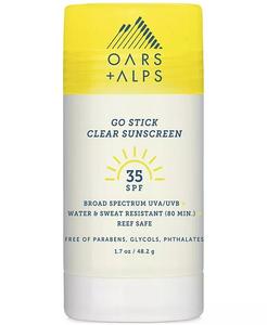 Go Stick Clear Sunscreen SPF 35, 1,7 унции Oars + Alps