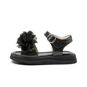 Snoffy Детские сандалии с противоскользящей и дышащей подошвой, черные