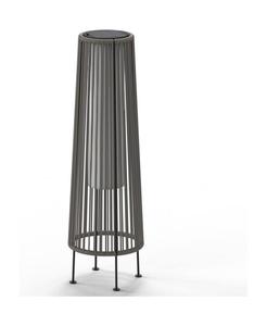 Плетеный напольный светильник с полностью стальным шнуром для включения/выключения Boyel Living, коричневый