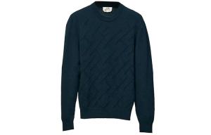 Кашемировый свитер мужской темно-синий Hermes, темно-синий