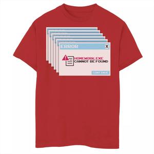 Футболка с рисунком «Fifth Sun Lost Homework error» для мальчиков 8–20 лет Fifth Sun