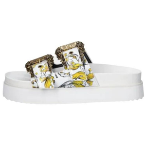 VERSACE JEANS Тапочки-слайды женские белые