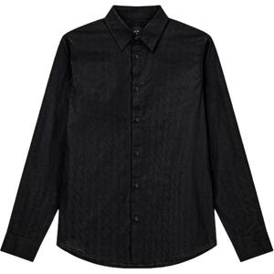 Рубашка AE SS25 мужская ARMANI EXCHANGE, черный