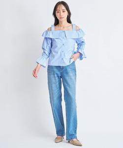 Полосатая блузка Noela, цвет Blue